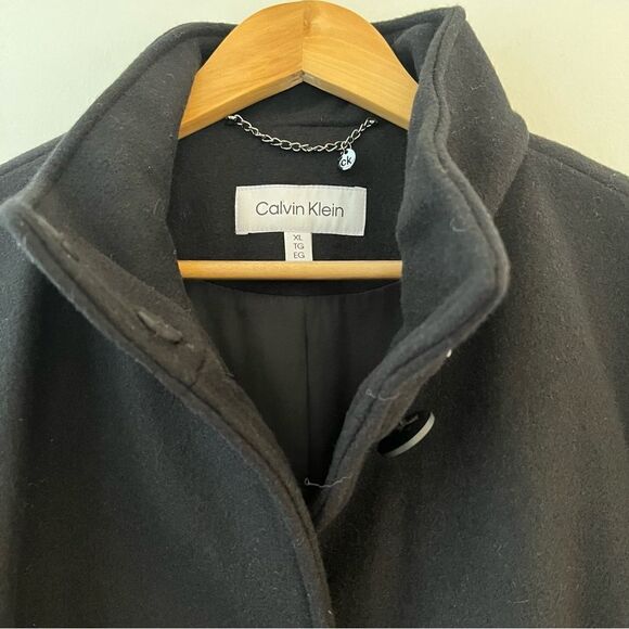 Calvin Klein Womens Wool Blend Peacoat with Button Front, XL, NWT - Picture 3 of 9